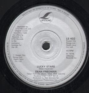 Dean Friedman - Lucky Stars - 7 Inch