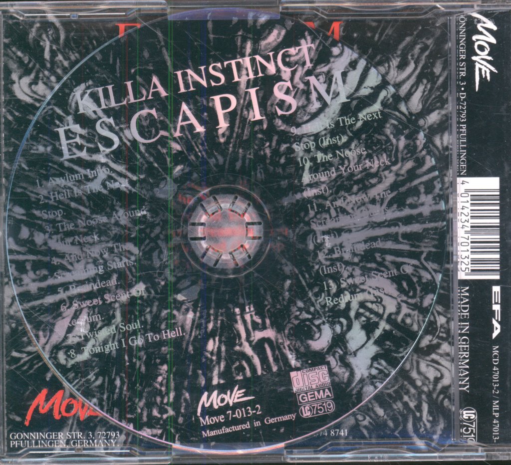 Killa Instinct - Escapism - Cd