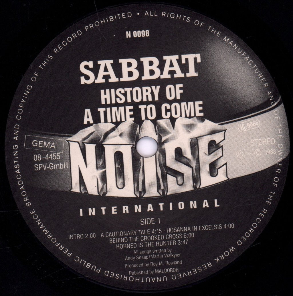 Sabbat - History Of A Time To Come - Lp
