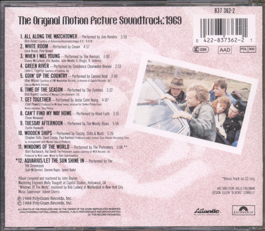 Various Artists - 1969 - The Original Motion Picture Soundtrack - Cd