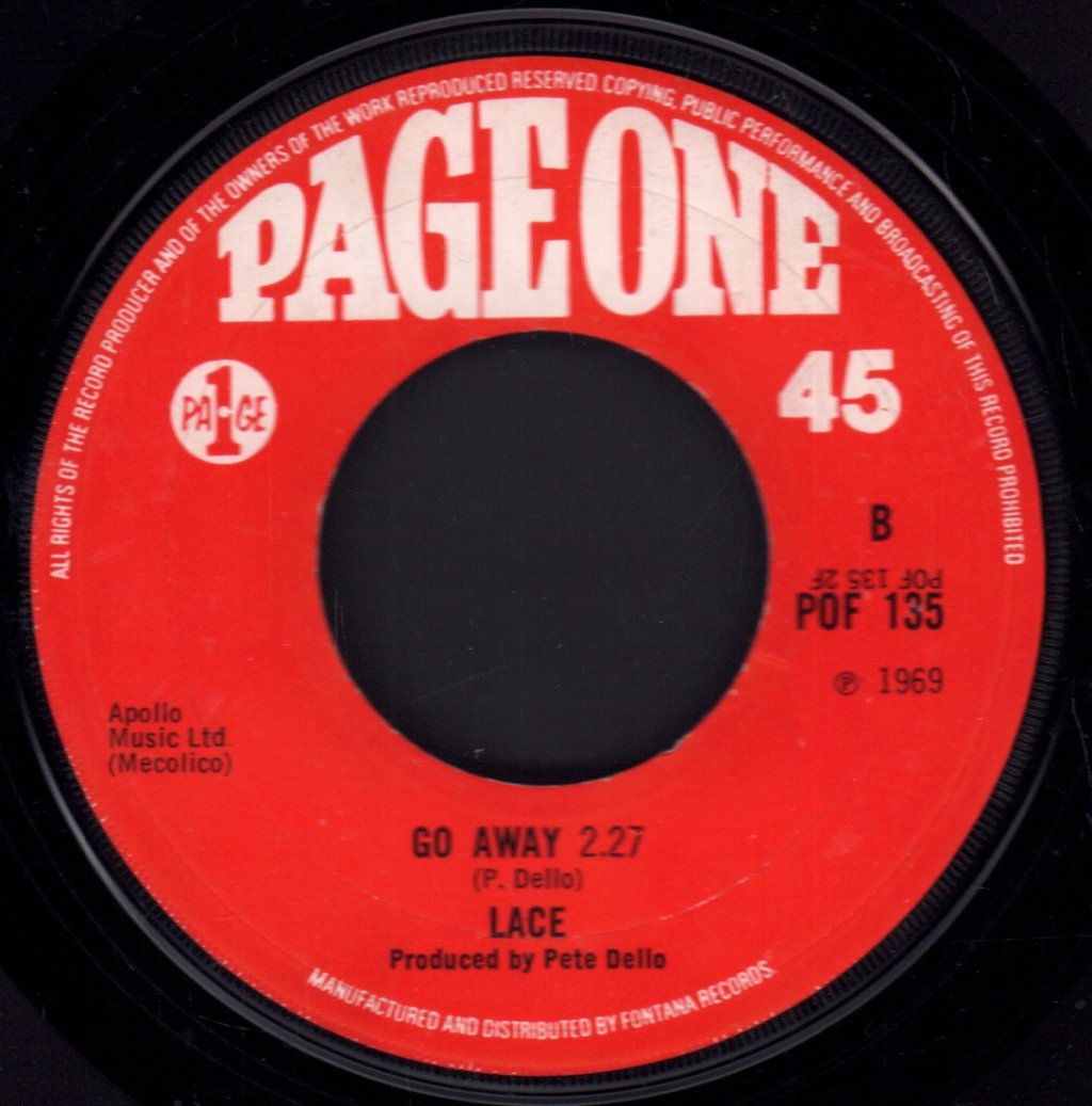 Lace (60'S Group) - I'm A Gambler - 7 Inch