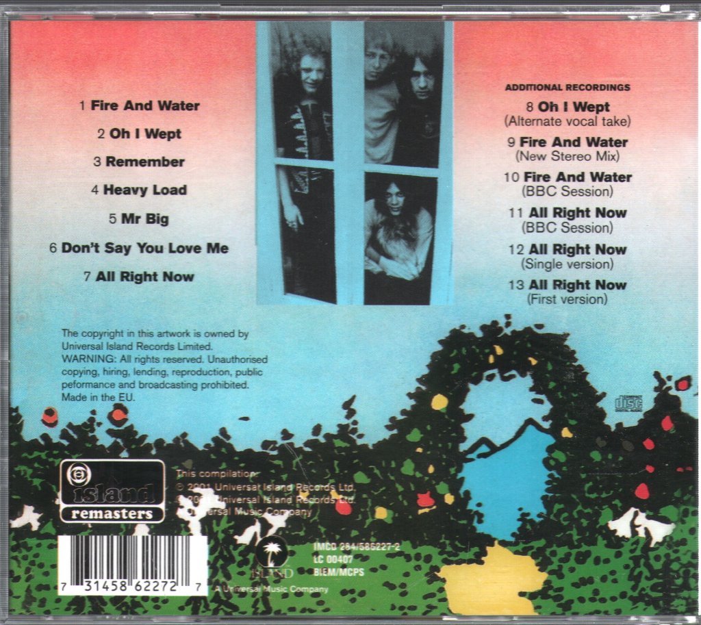 Free - Fire And Water - Cd