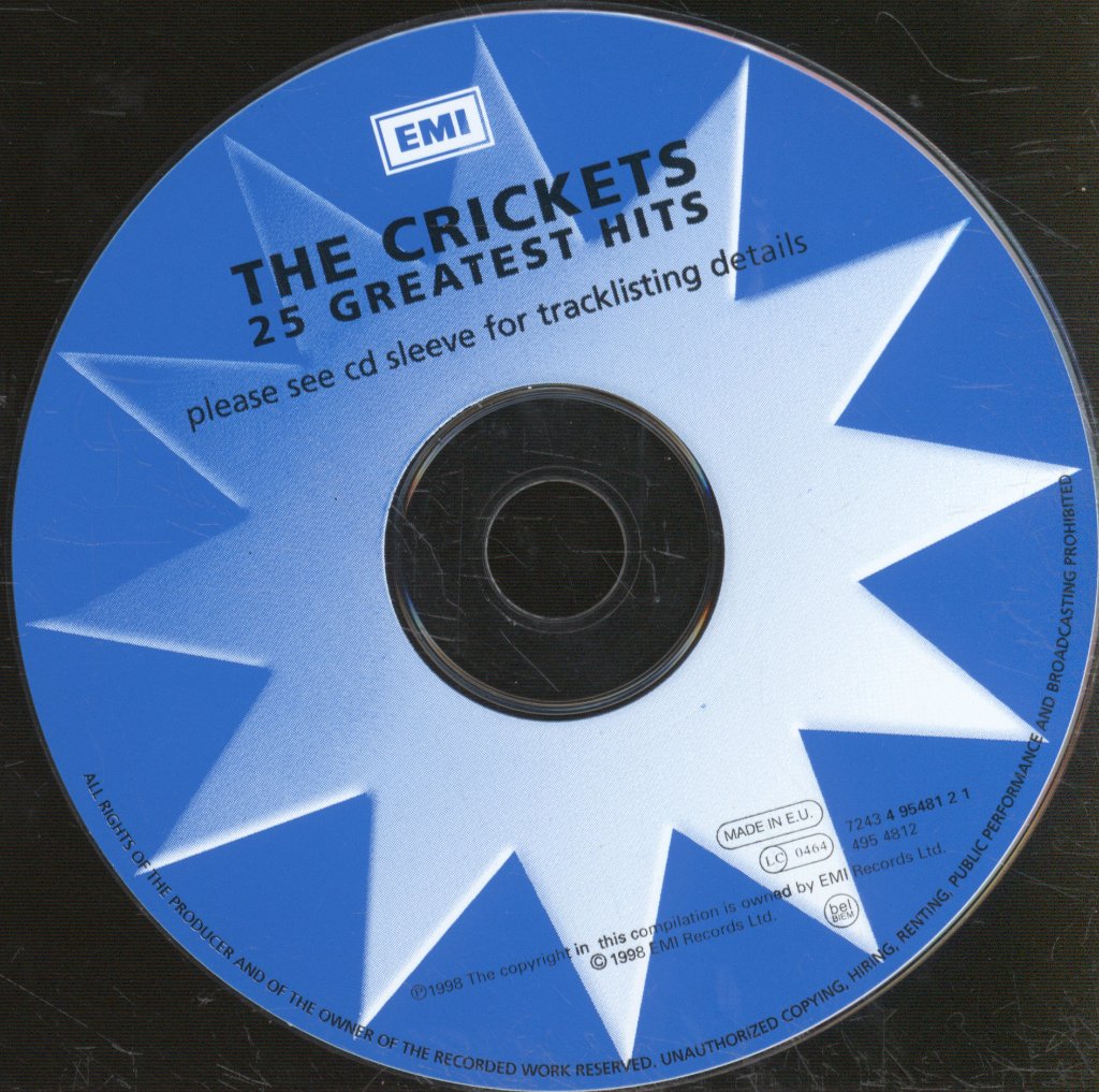 Crickets - 25 Greatest Hits - Cd