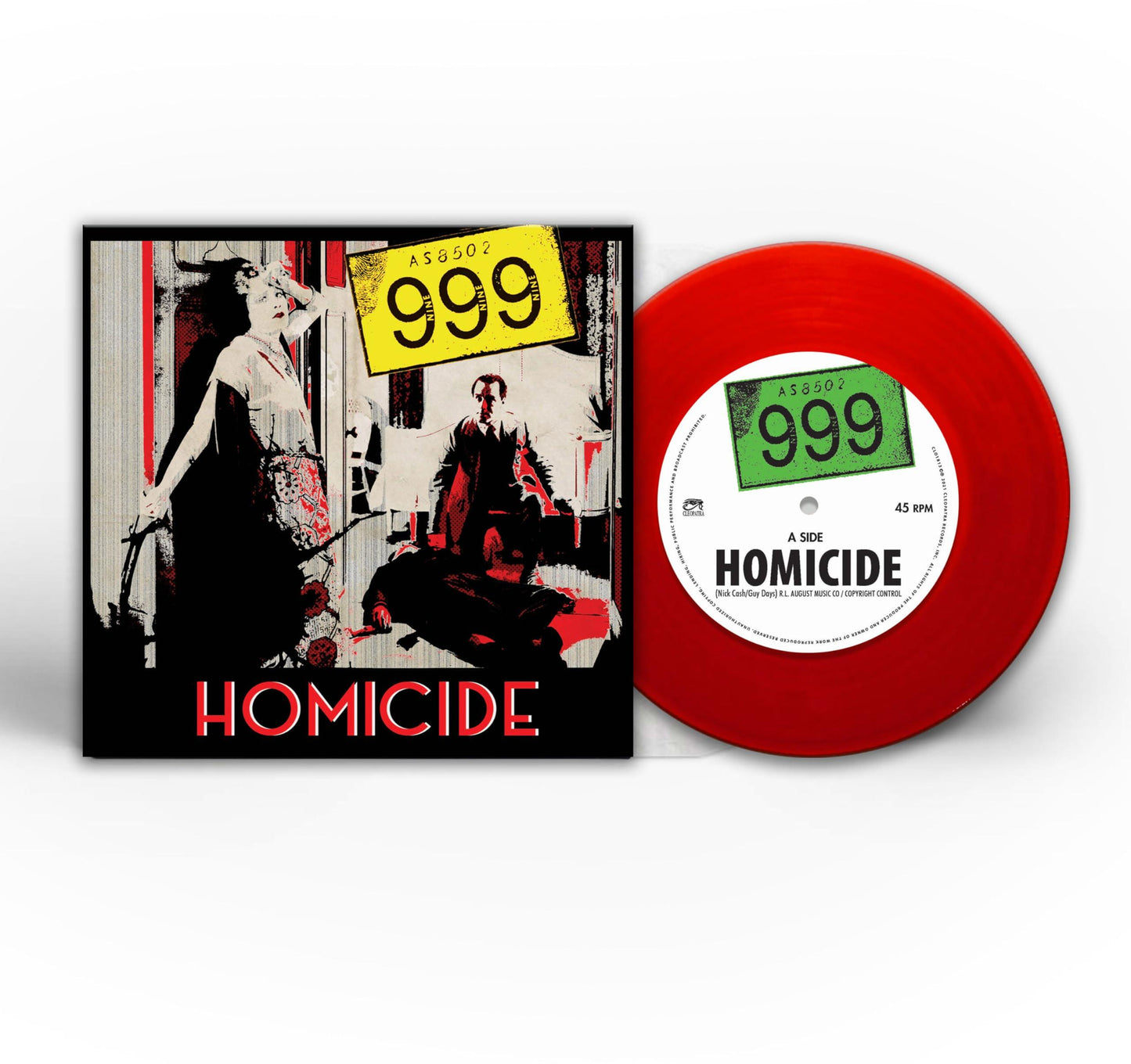 99-9% - Homicide (Red 7' Vinyl) - 7 Inch