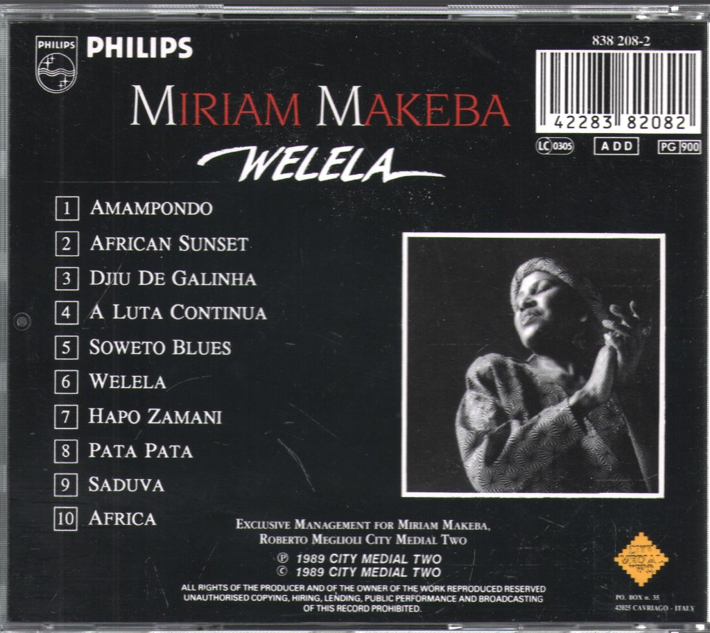 Miriam Makeba - Welela - Cd