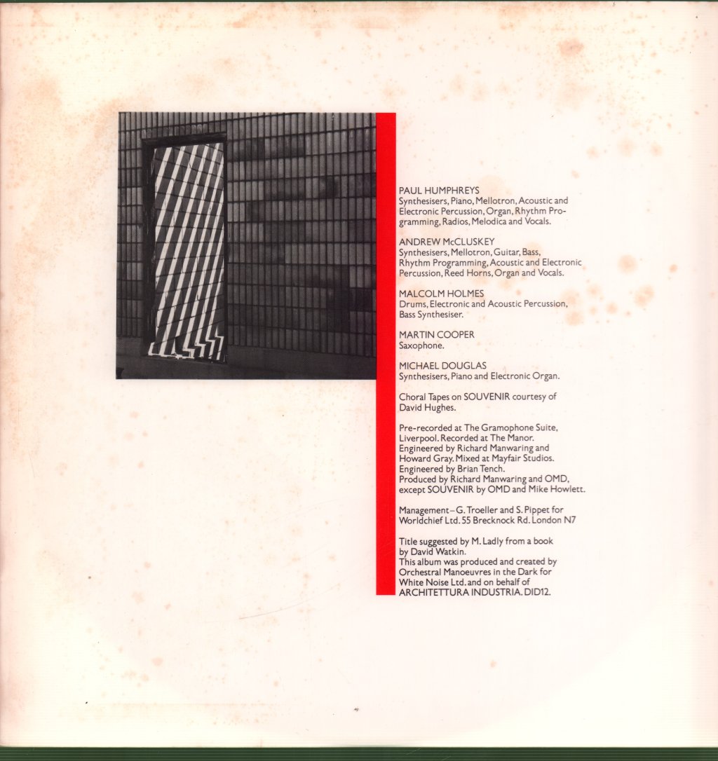 OMD - Architecture And Morality - Lp