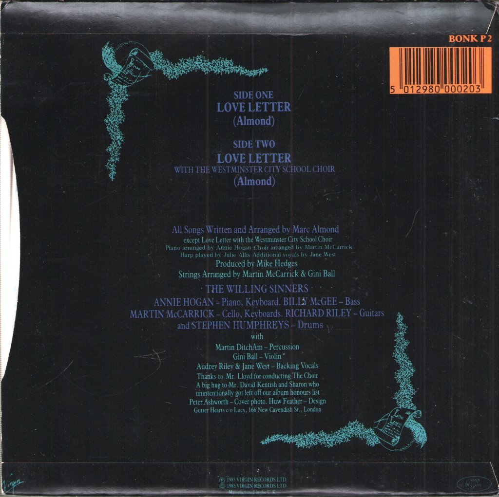 Marc Almond - Love Letter - 7 Inch