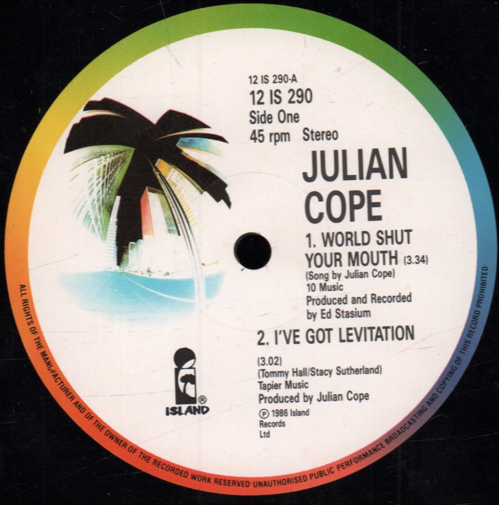 Julian Cope - World Shut Your Mouth - 12 Inch