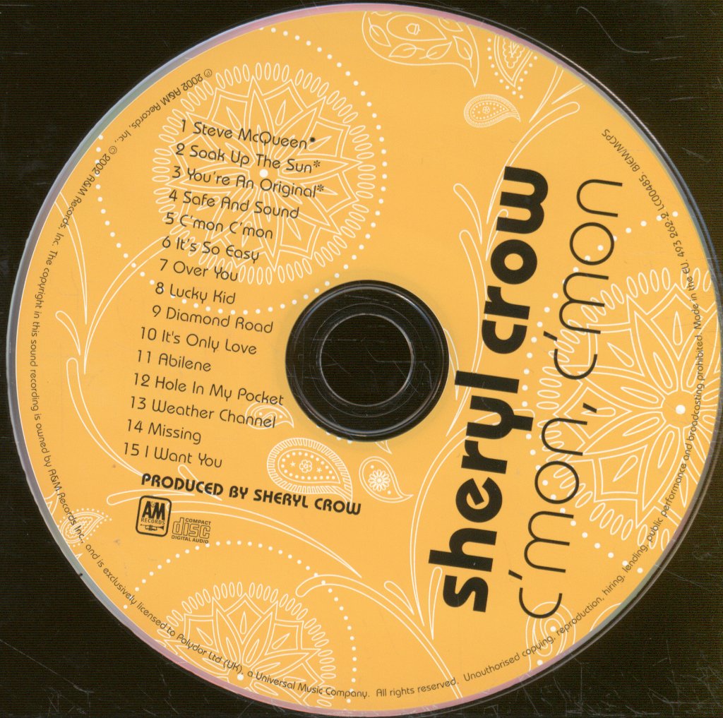 Sheryl Crow - C'mon, C'mon - Cd