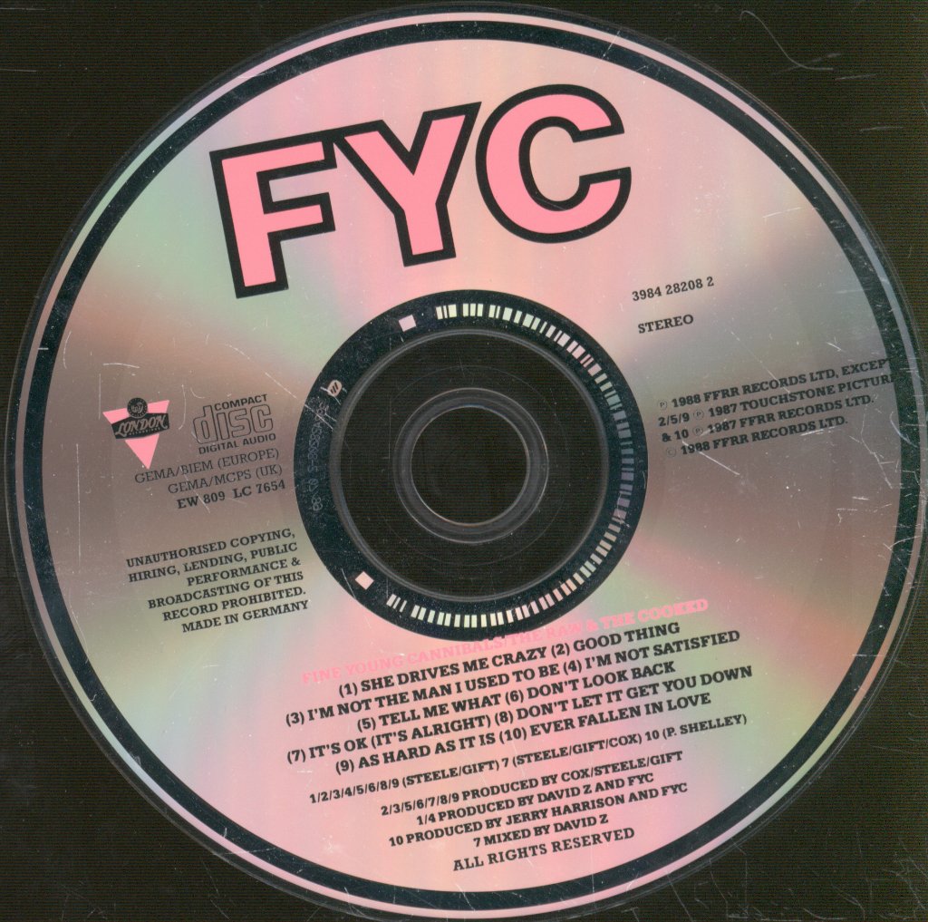 Fine Young Cannibals - Raw & The Cooked - Cd