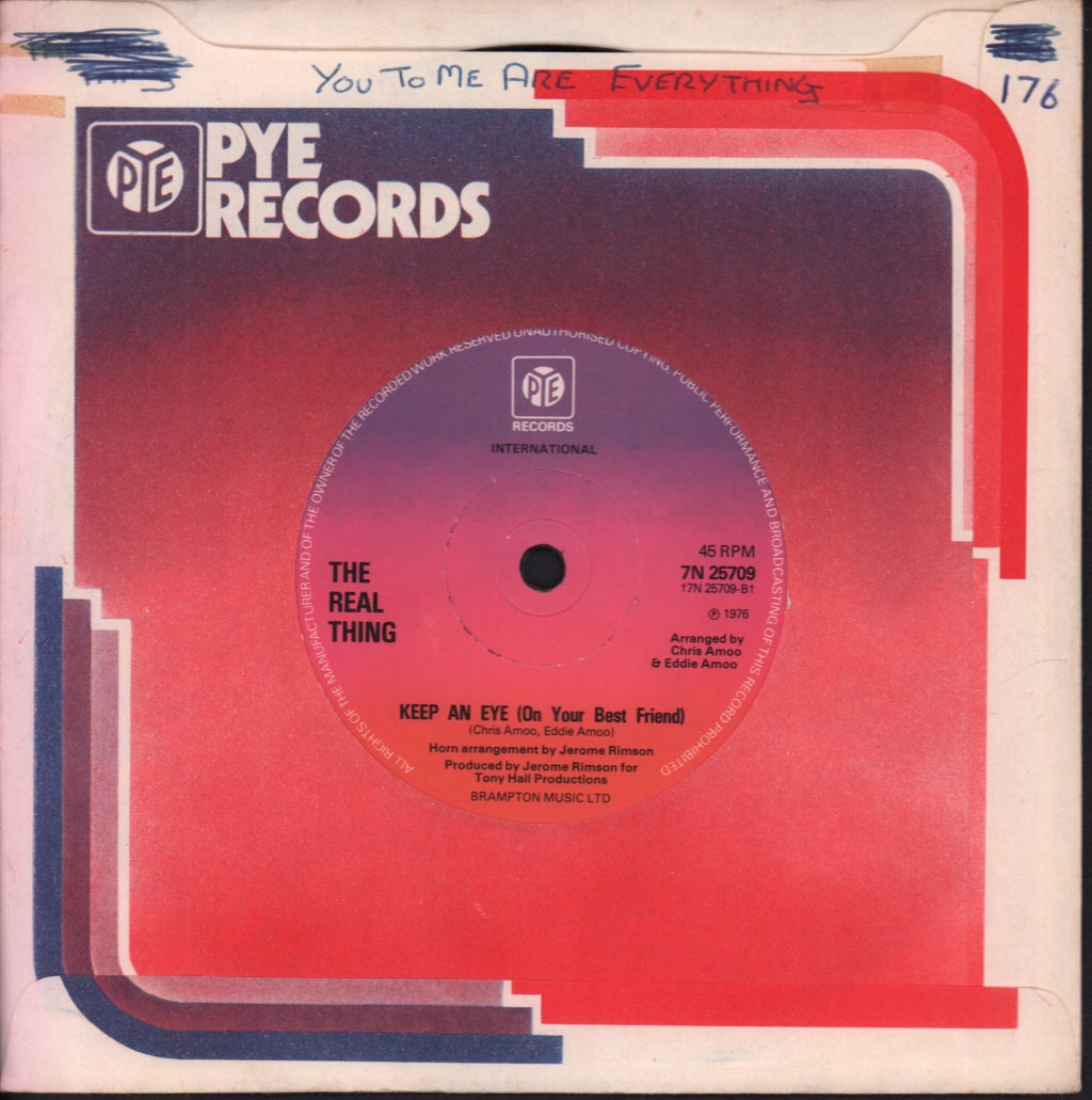 Real Thing - You To Me Are Everything - 7 Inch