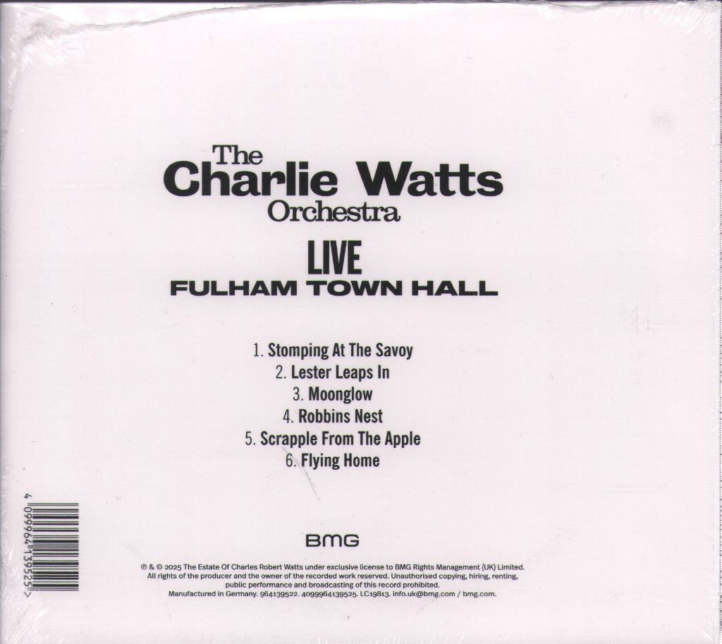 Charlie Watts and the Charlie Watts Orchestra - Live At Fulham Town Hall - Cd