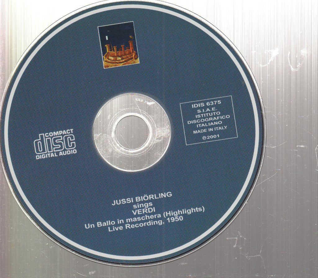 Jussi Björling - Sings Verdi Un Ballo in maschera Highlights - Cd