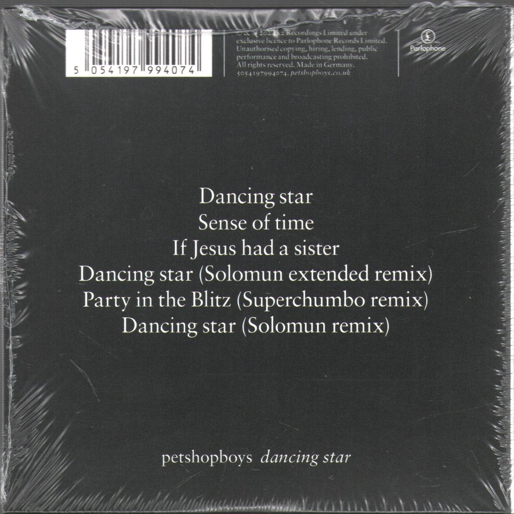 Pet Shop Boys - Dancing Star - Cd