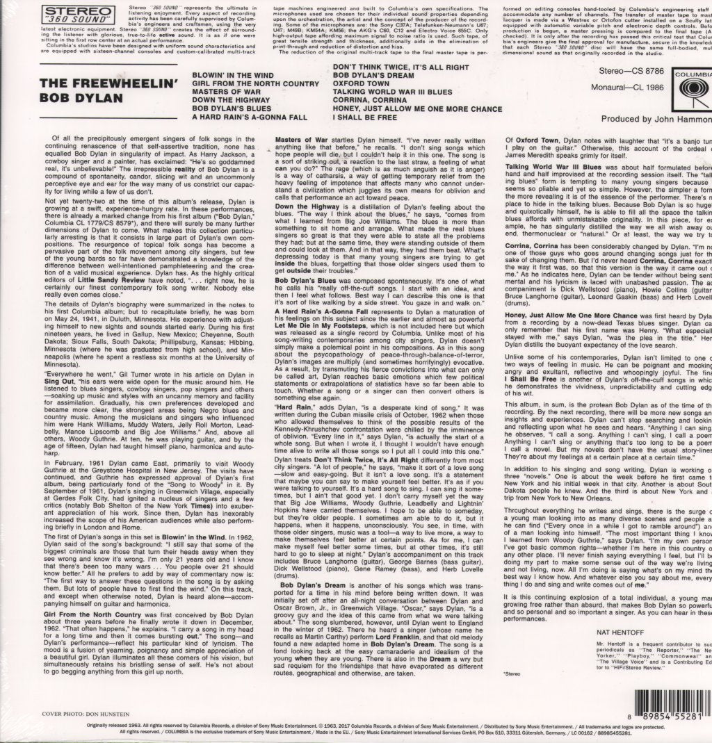 Bob Dylan - Freewheelin' Bob Dylan - Lp