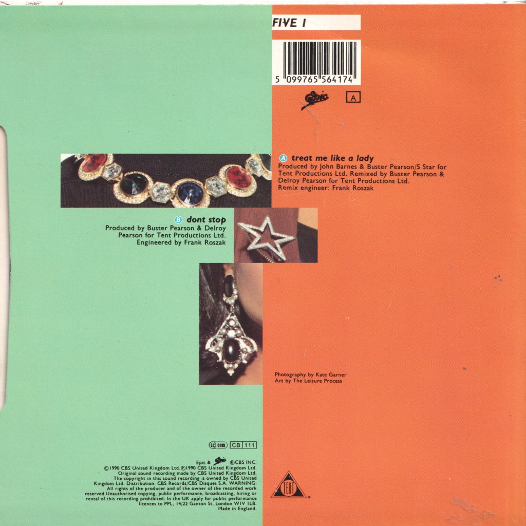 Five Star - Treat Me Like A Lady - 7 Inch