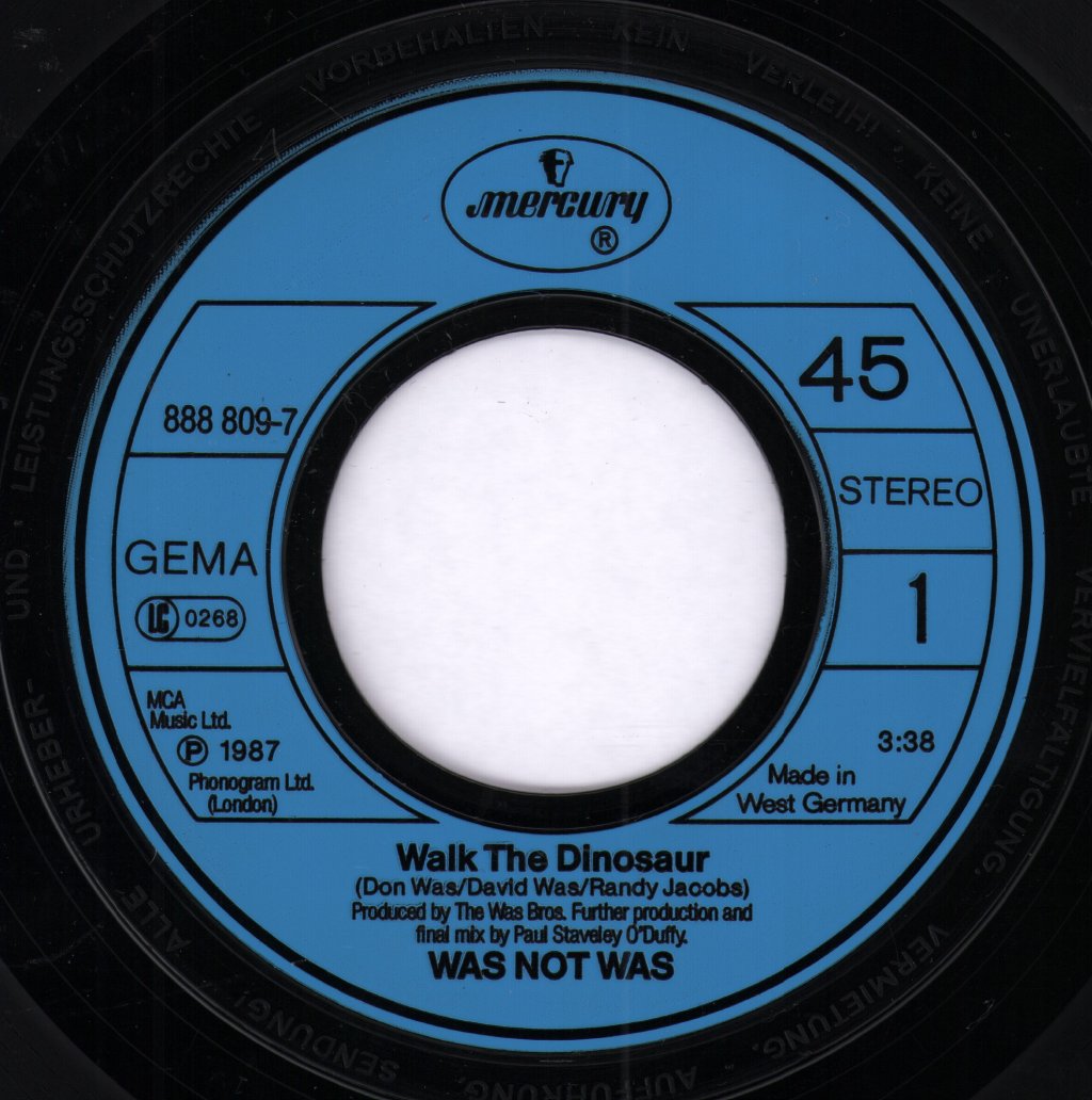 Was Not Was - Walk The Dinosaur - 7 Inch