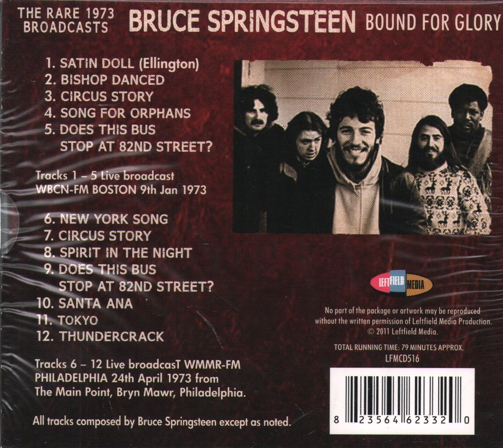 Bruce Springsteen - Bound For Glory - Cd