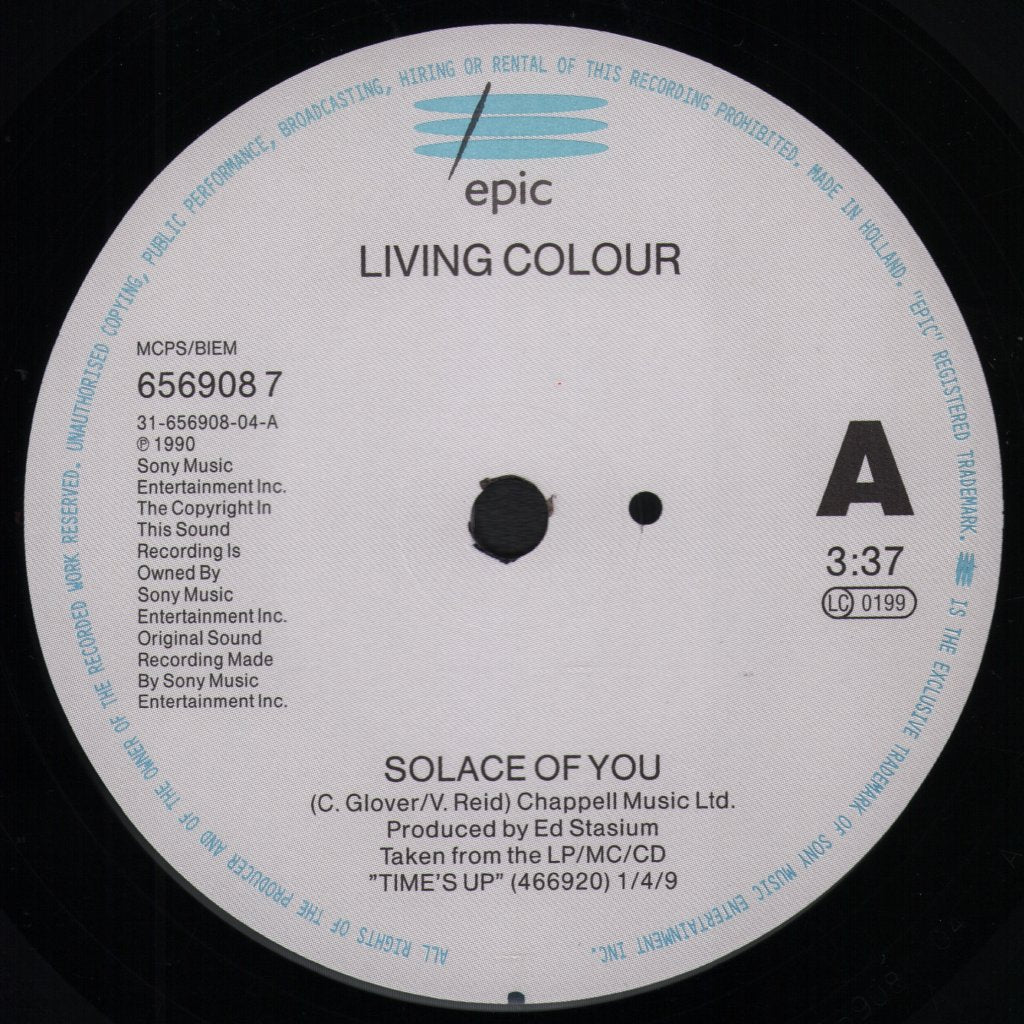 Living Colour - Solace Of You - 7 Inch