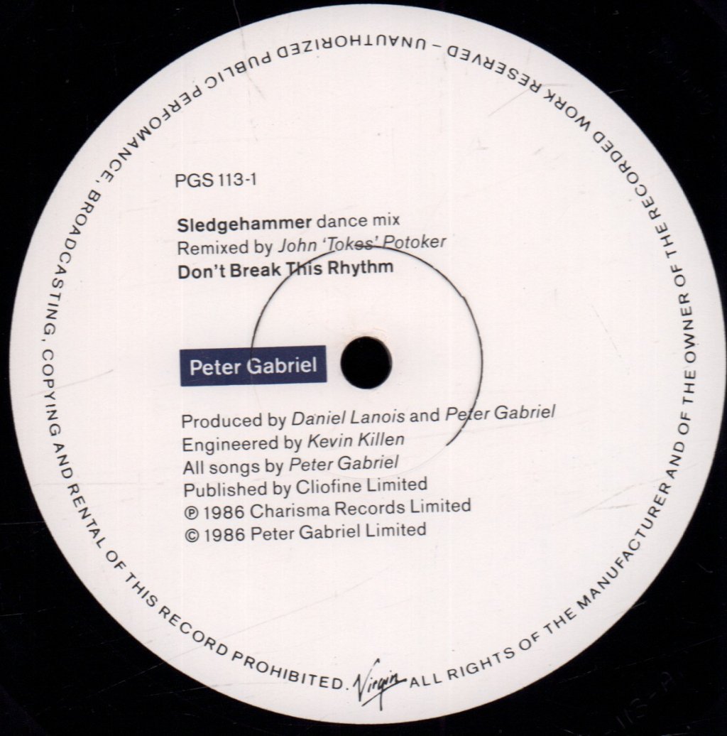 Peter Gabriel - Sledgehammer - 12 Inch