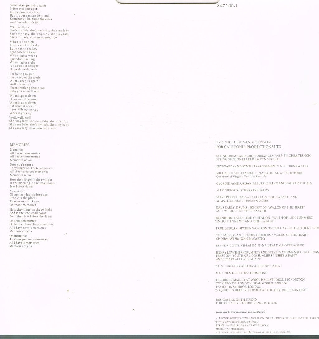 Van Morrison - Enlightenment - Lp