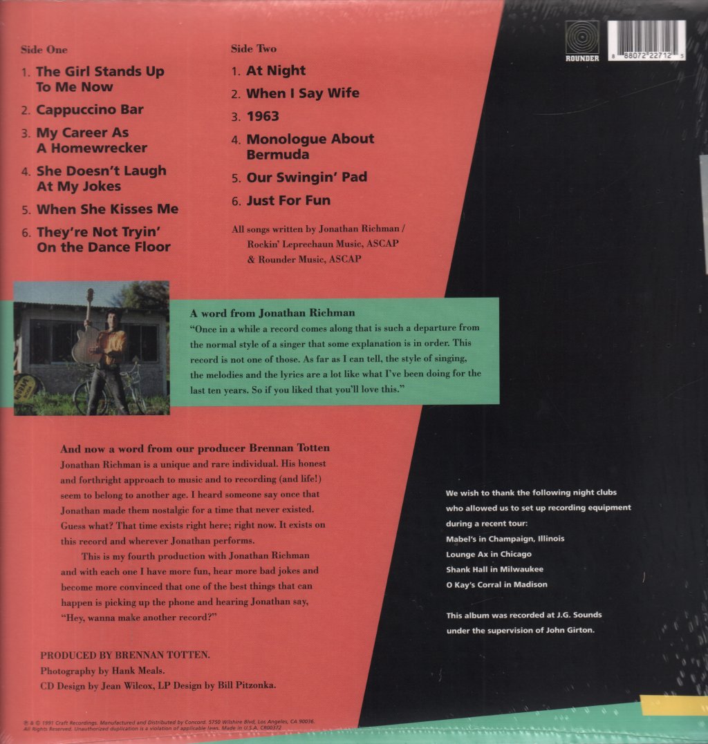 Jonathan Richman - Having a Party With - Lp