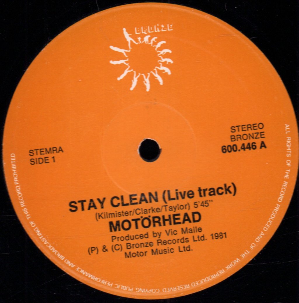 Motorhead And Girlschool - Stay Clean - 12 Inch
