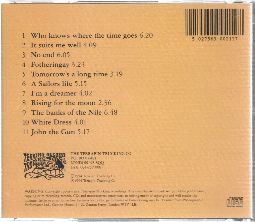 Vikki Clayton - It Suits Me Well - The Songs Of Sandy Denny - Cd