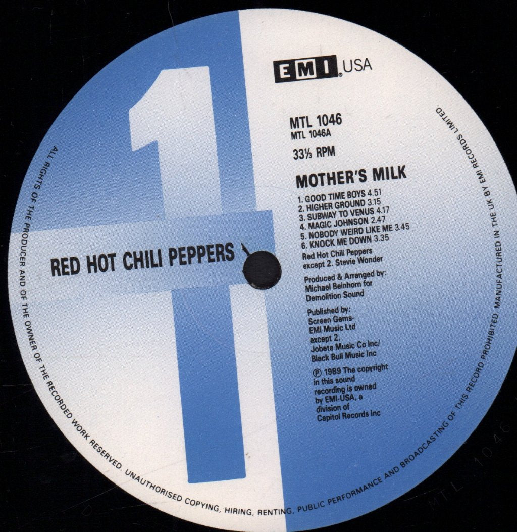 Red Hot Chili Peppers - Mothers Milk - Lp