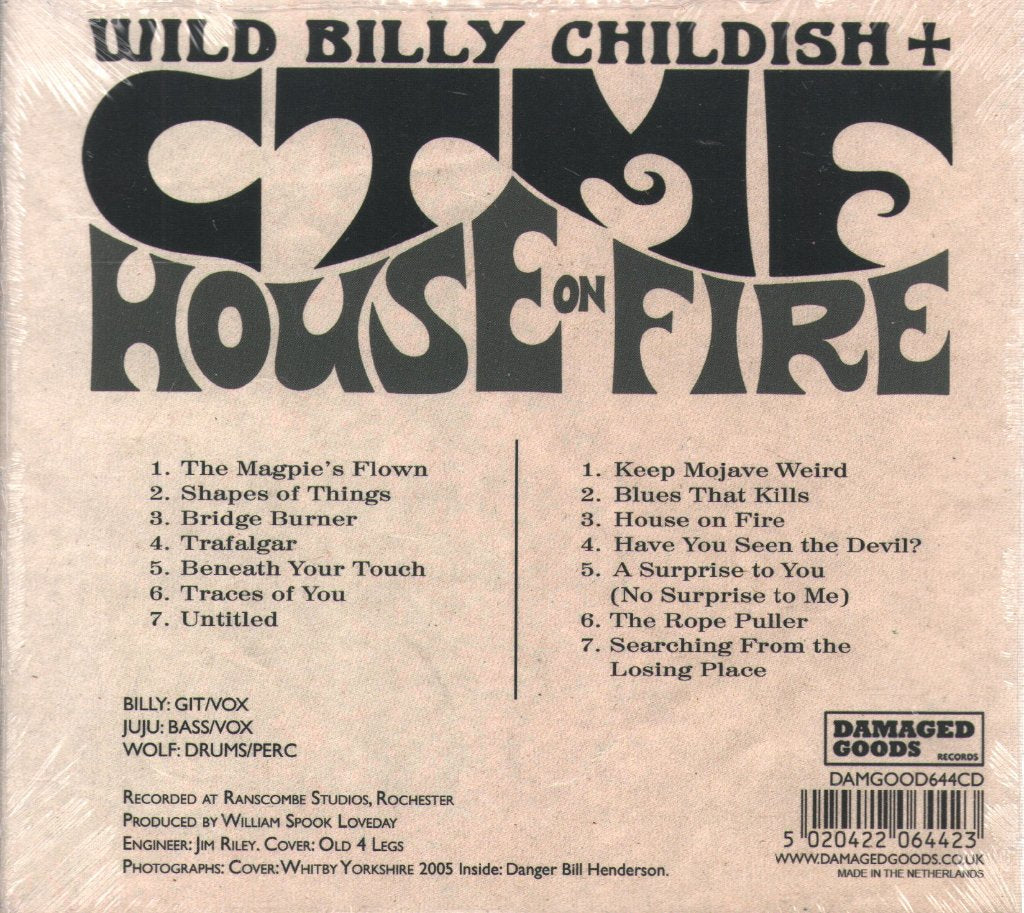 Wild Billy Childish And Ctmf - House On Fire - Cd