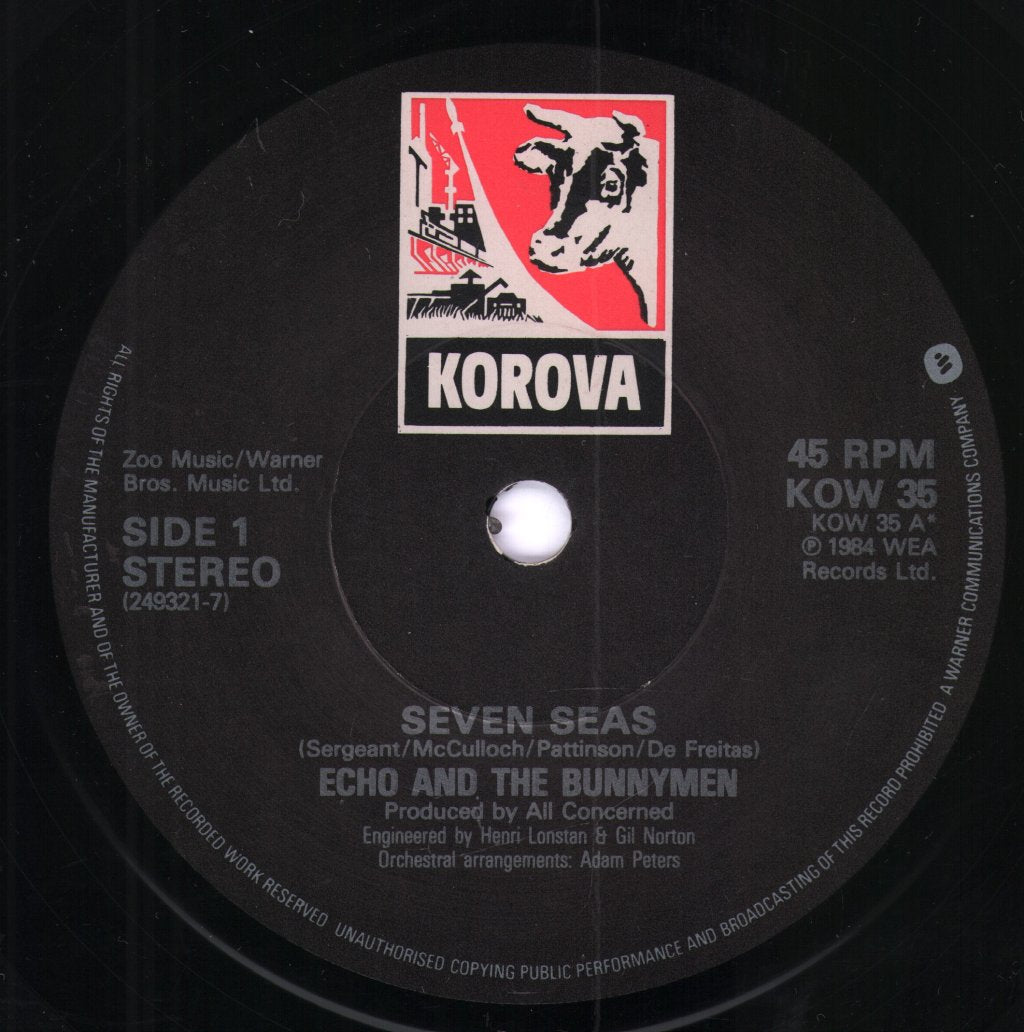 Echo And The Bunnymen - Seven Seas - 7 Inch