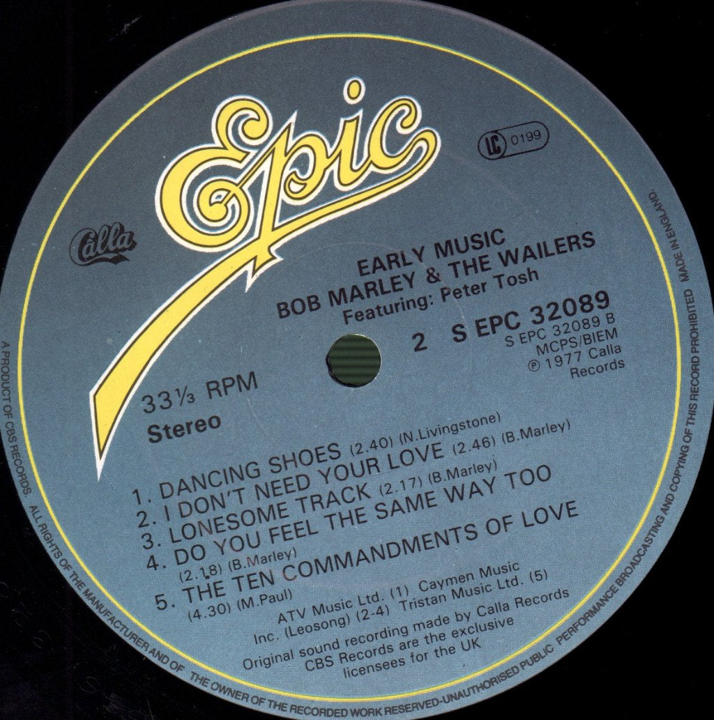 Bob Marley And The Wailers With Peter Tosh - Early Music - Lp