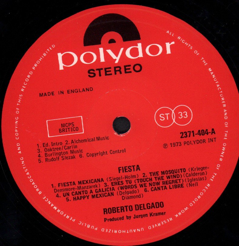 Roberto Delgado - Fiesta - Lp