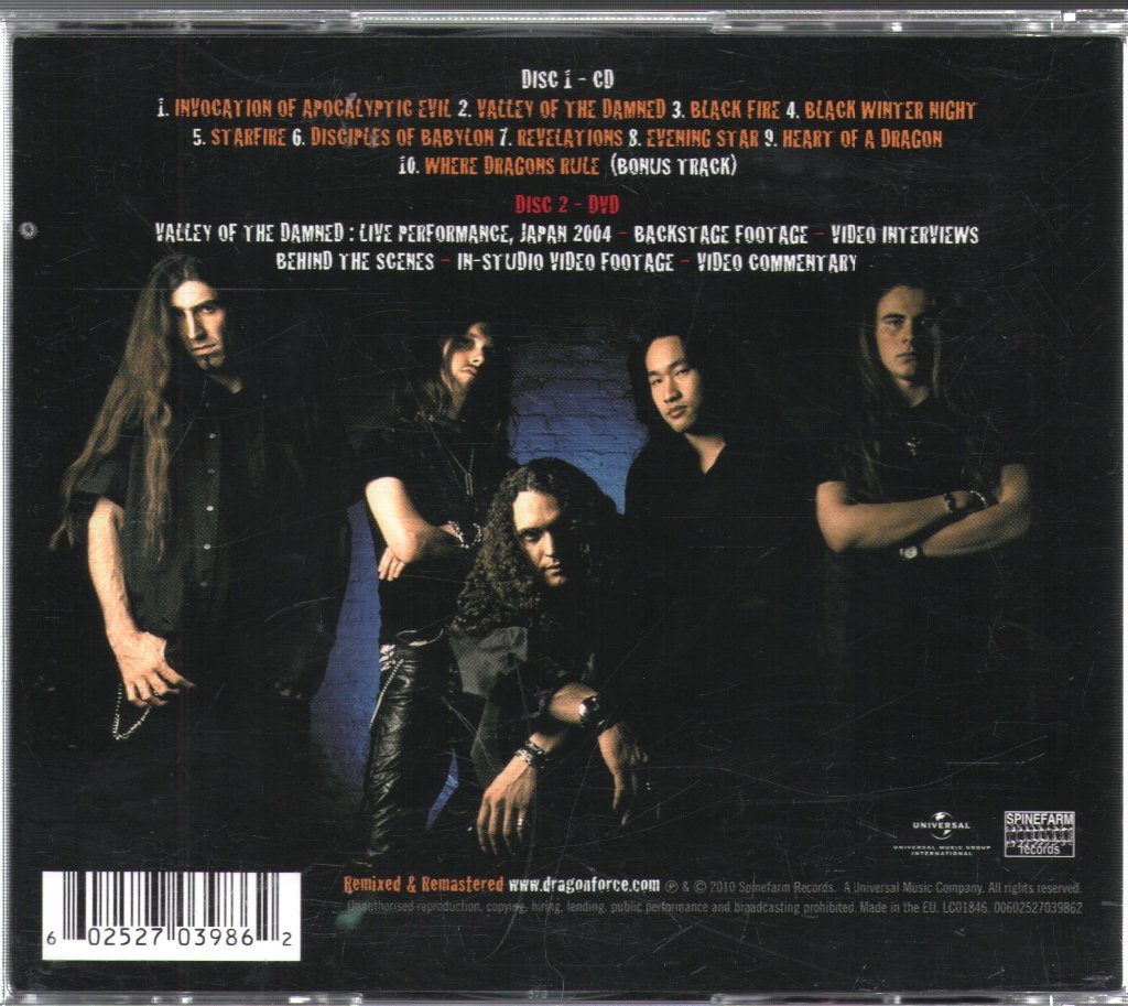 Dragonforce - Valley Of The Damned - Cd/Dvd