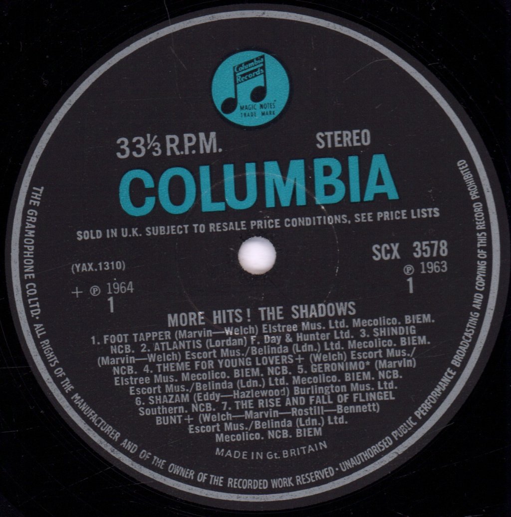Shadows - More Hits - Lp