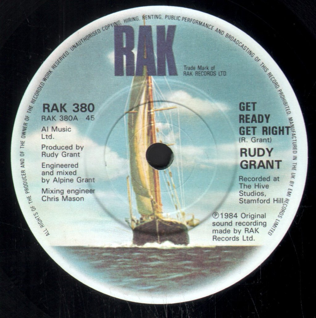 Rudy Grant - Get Ready Get Right - 7 Inch