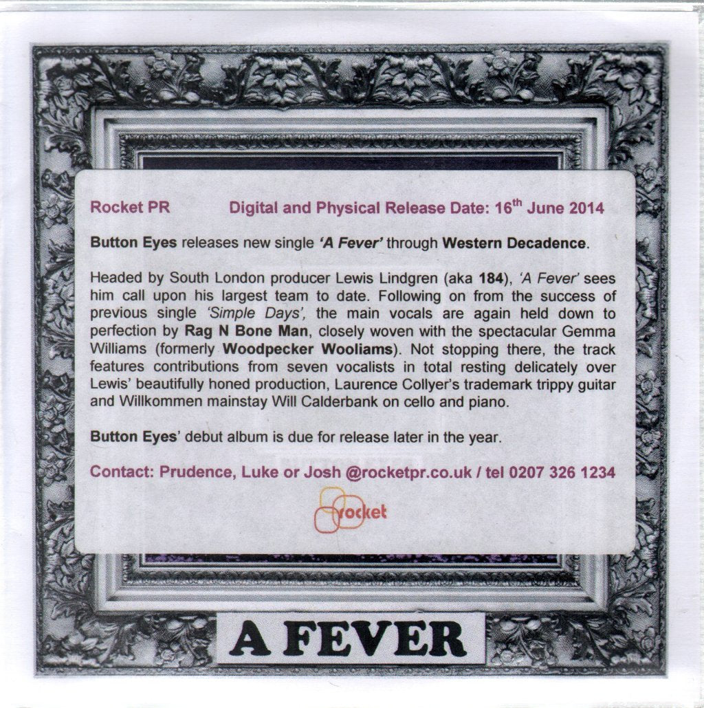 Button Eyes - a Fever - Cdr