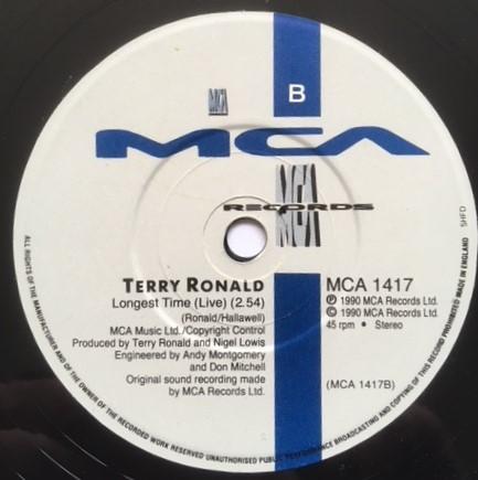 Terry Ronald - Calm The Rage - 7 Inch
