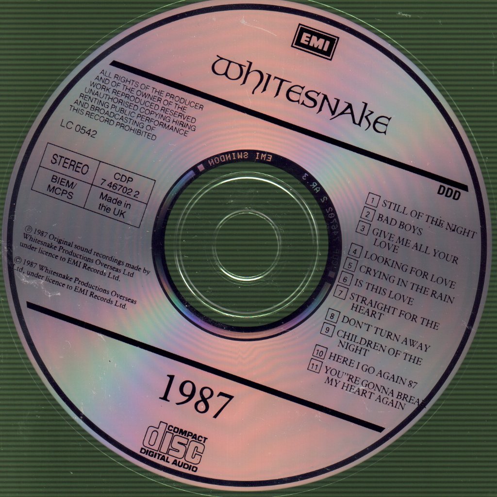 Whitesnake - 1987 - Cd