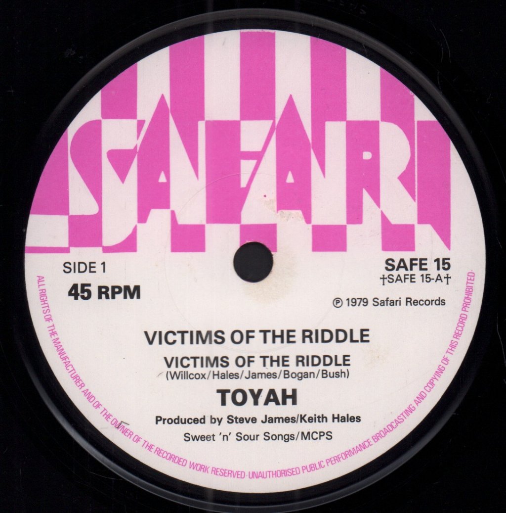 Toyah - Victims Of The Riddle - 7 Inch