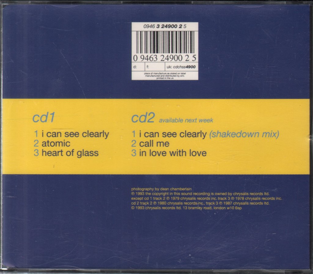 Debbie Harry - I Can See Clearly - Cd