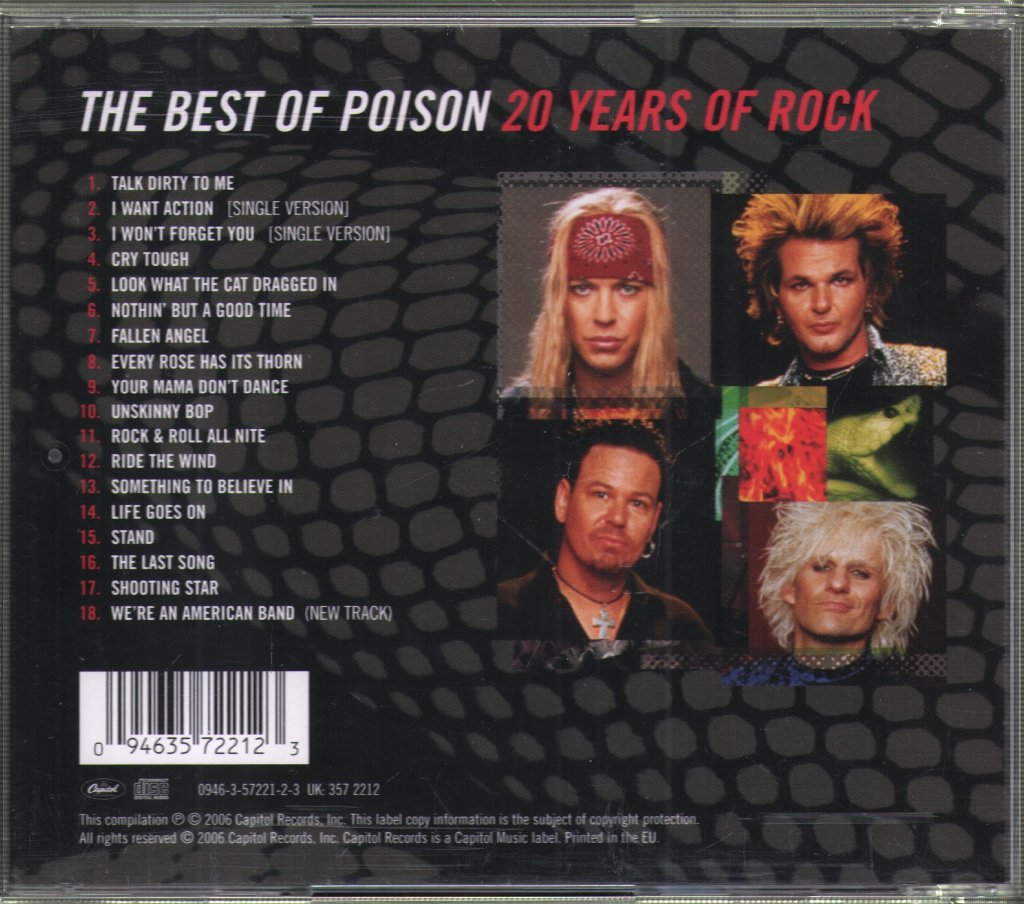 Poison - Best Of Poison: 20 Years Of Rock - Cd