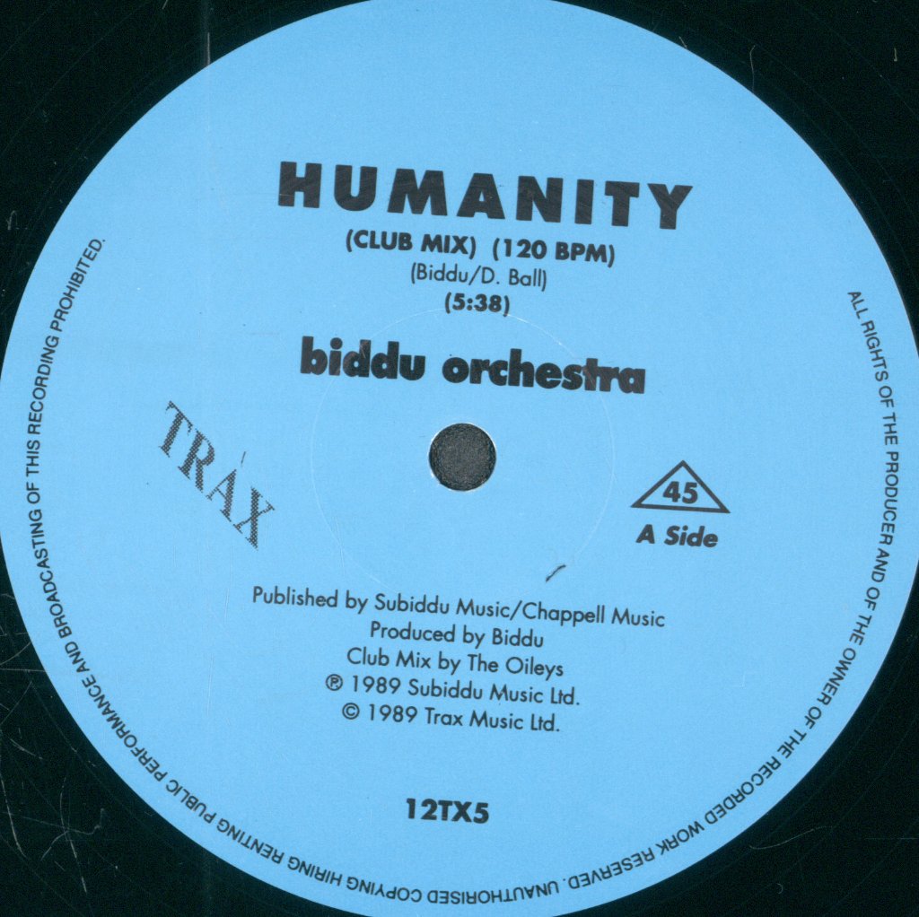 Biddu Orchestra - Humanity - 12 Inch