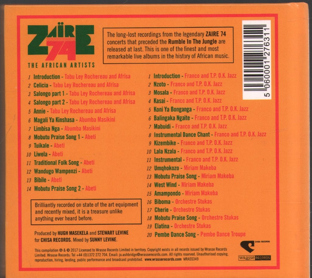 Various Artists - Zaire 74 The African Artists - Cd Set