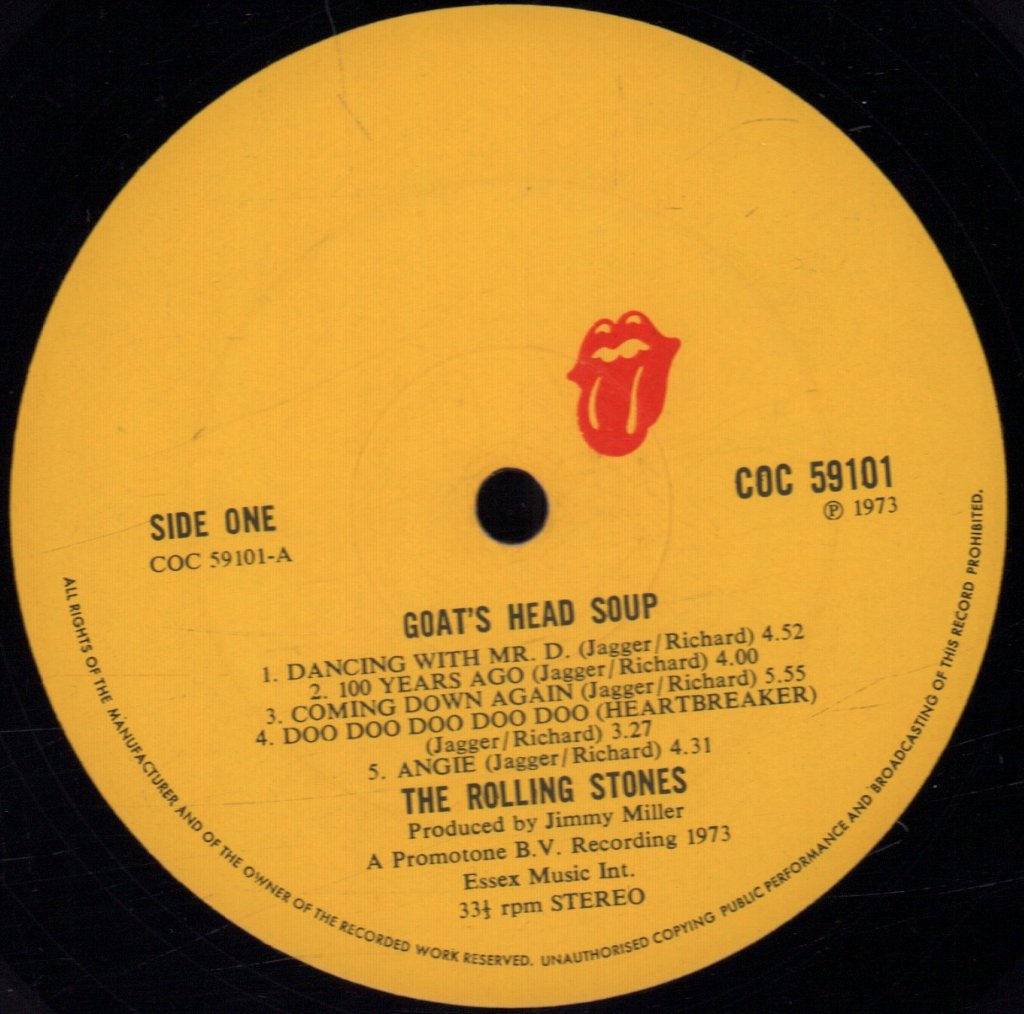 Rolling Stones - Goat's Head Soup - Lp