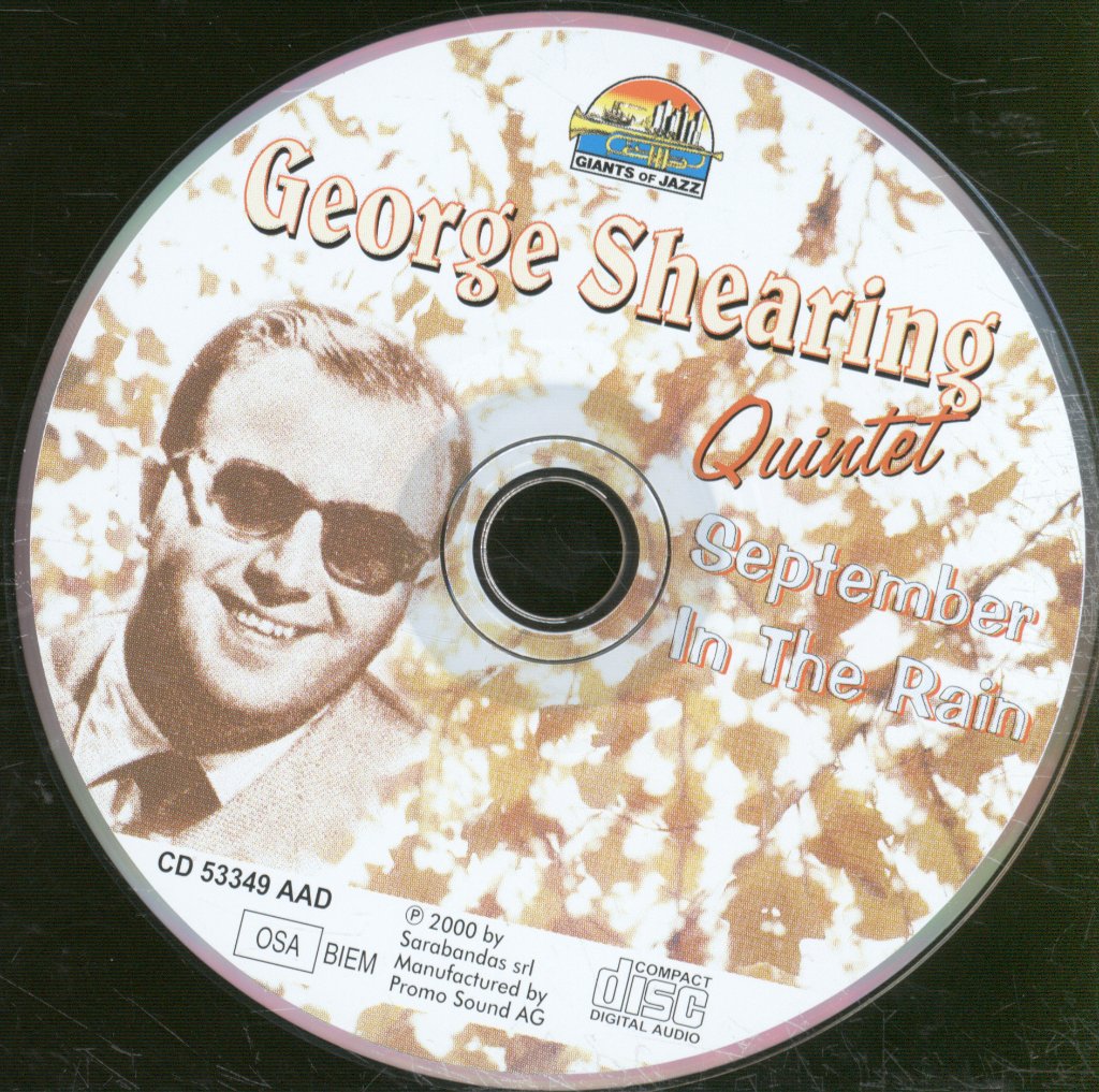 George Shearing Quintet - September In The Rain - Cd