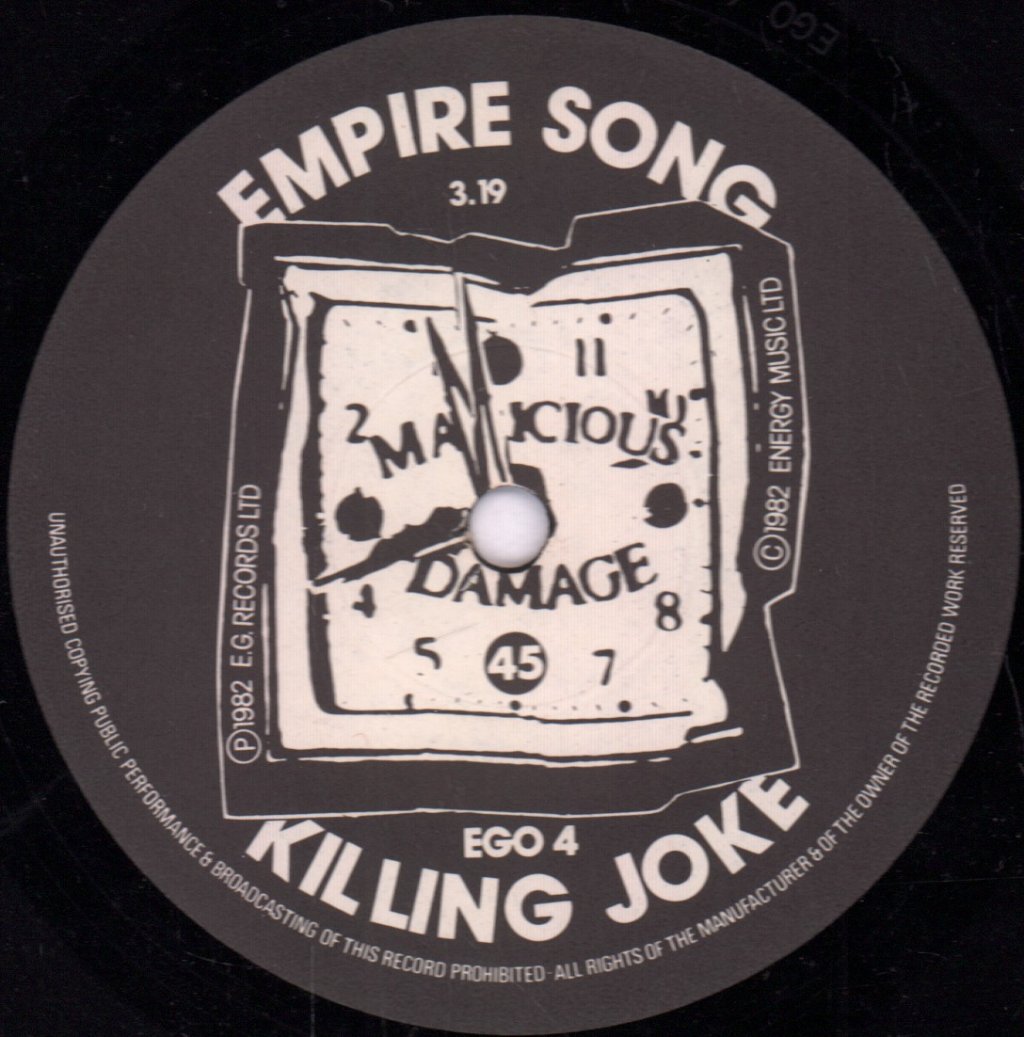 Killing Joke - Empire Song - 7 Inch