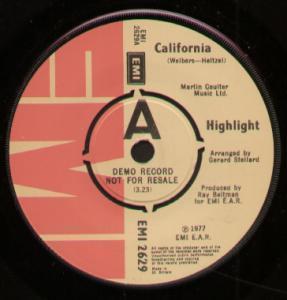 Highlight - California - 7 Inch