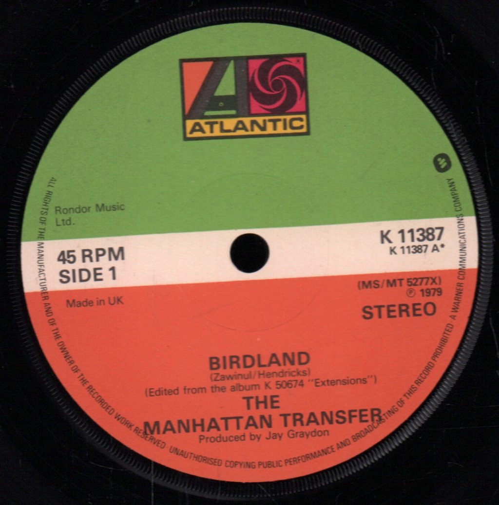 Manhattan Transfer - Birdland - 7 Inch
