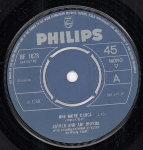 Esther And Abi Ofarim - One More Dance - 7 Inch